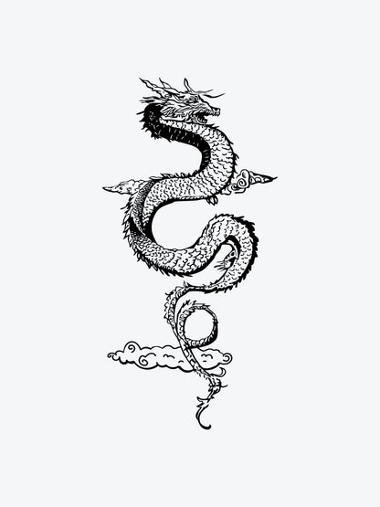 Dragon temporary tattoo