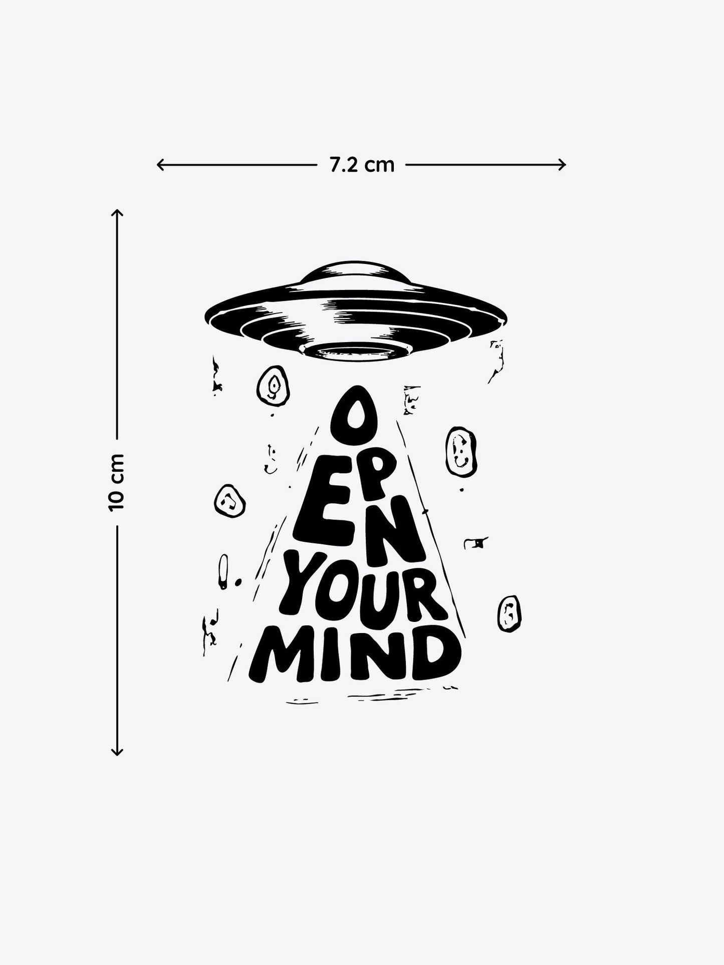 Open Your Mind by Mr.B temporary tattoo