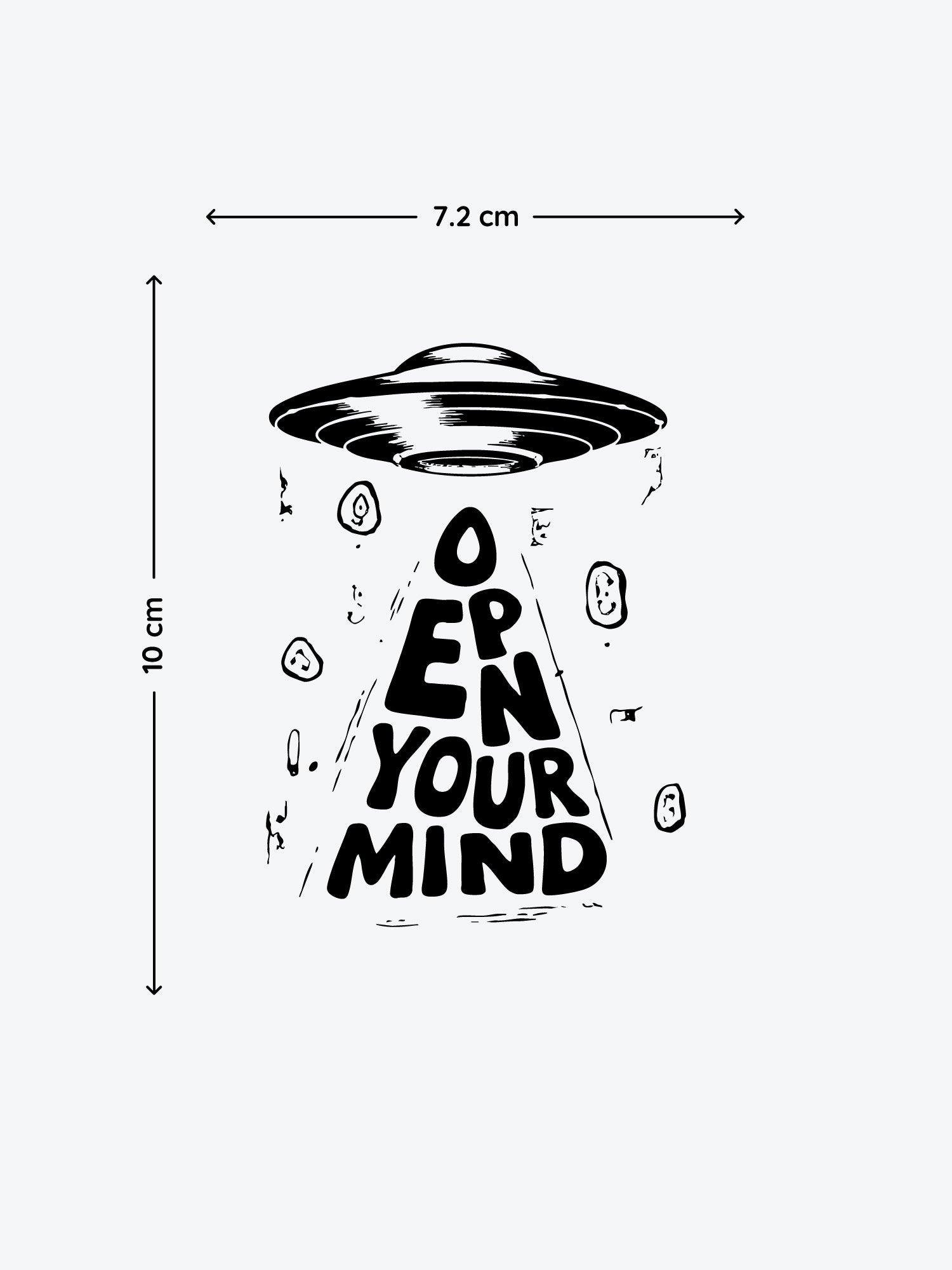 Open Your Mind by Mr.B temporary tattoo