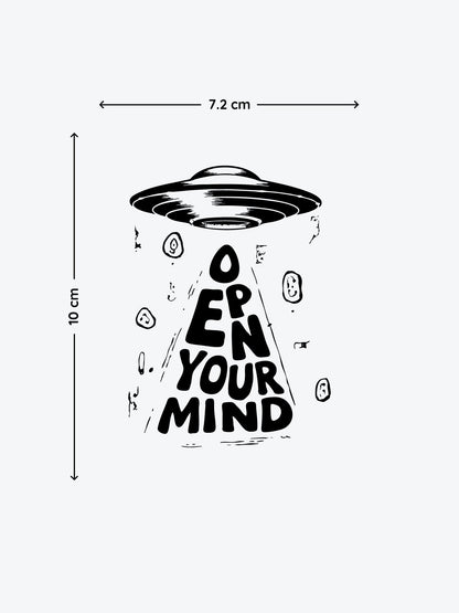 Open Your Mind by Mr.B temporary tattoo