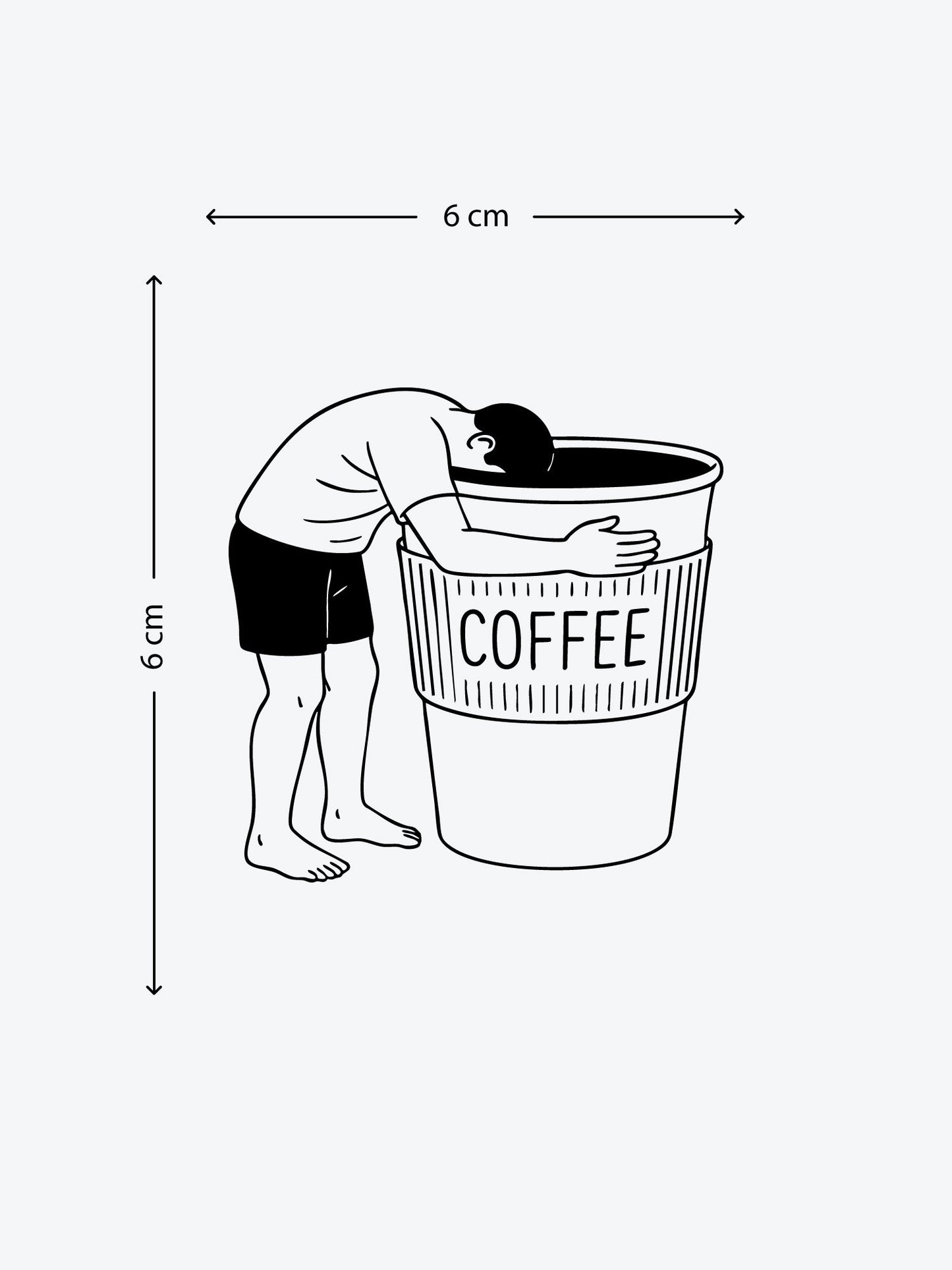 Coffee Break temporary tattoo