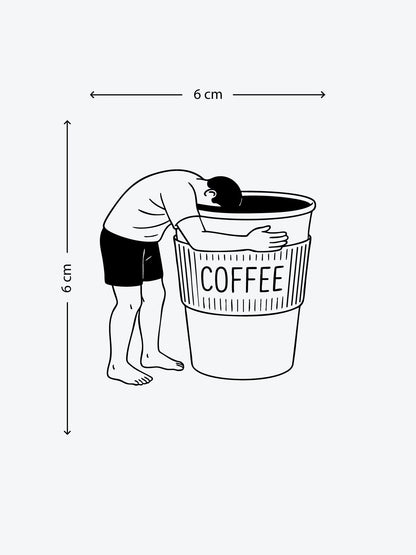Coffee Break temporary tattoo