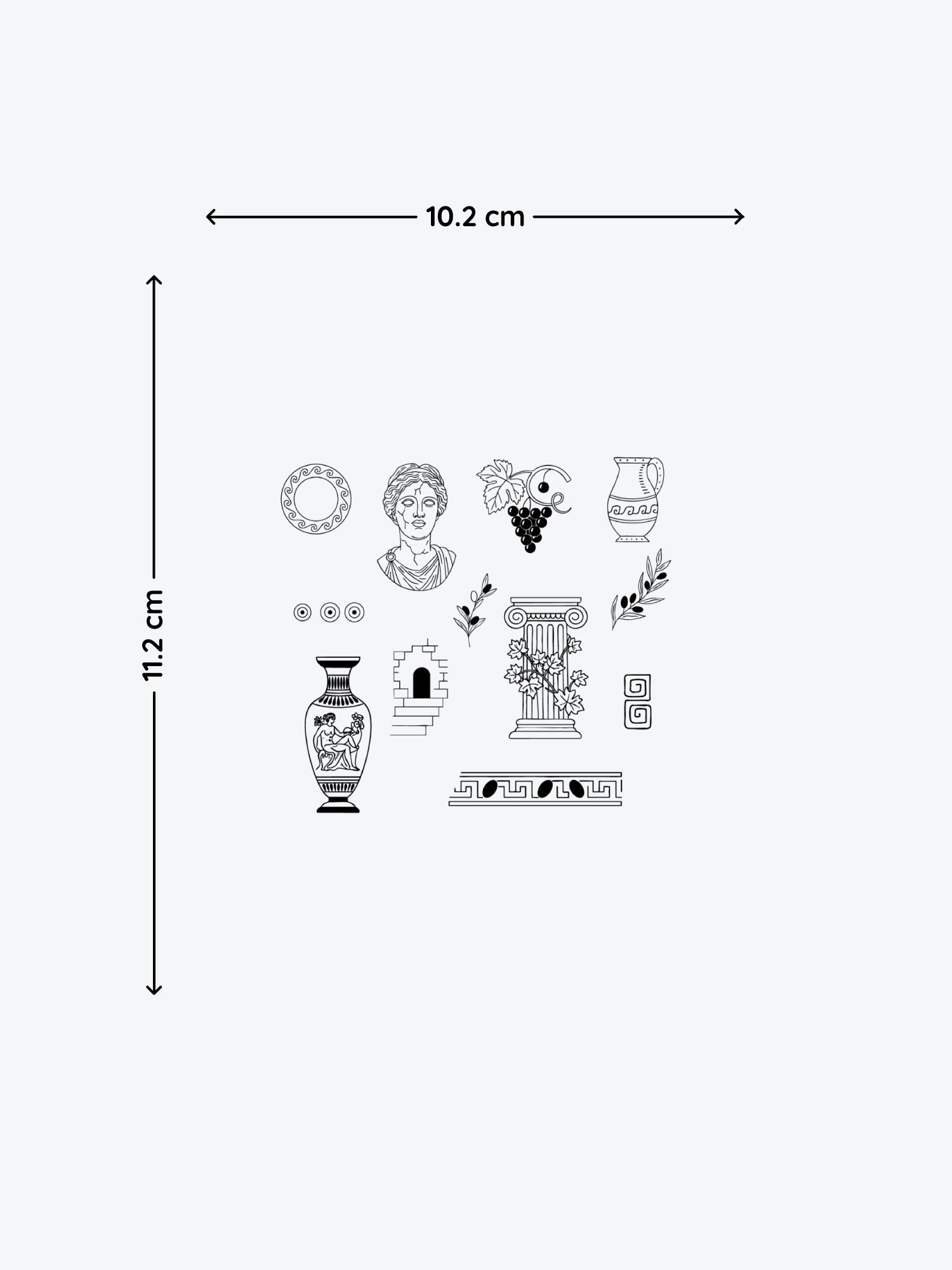 Sculpture Bundle (12 Tattoos) temporary tattoo