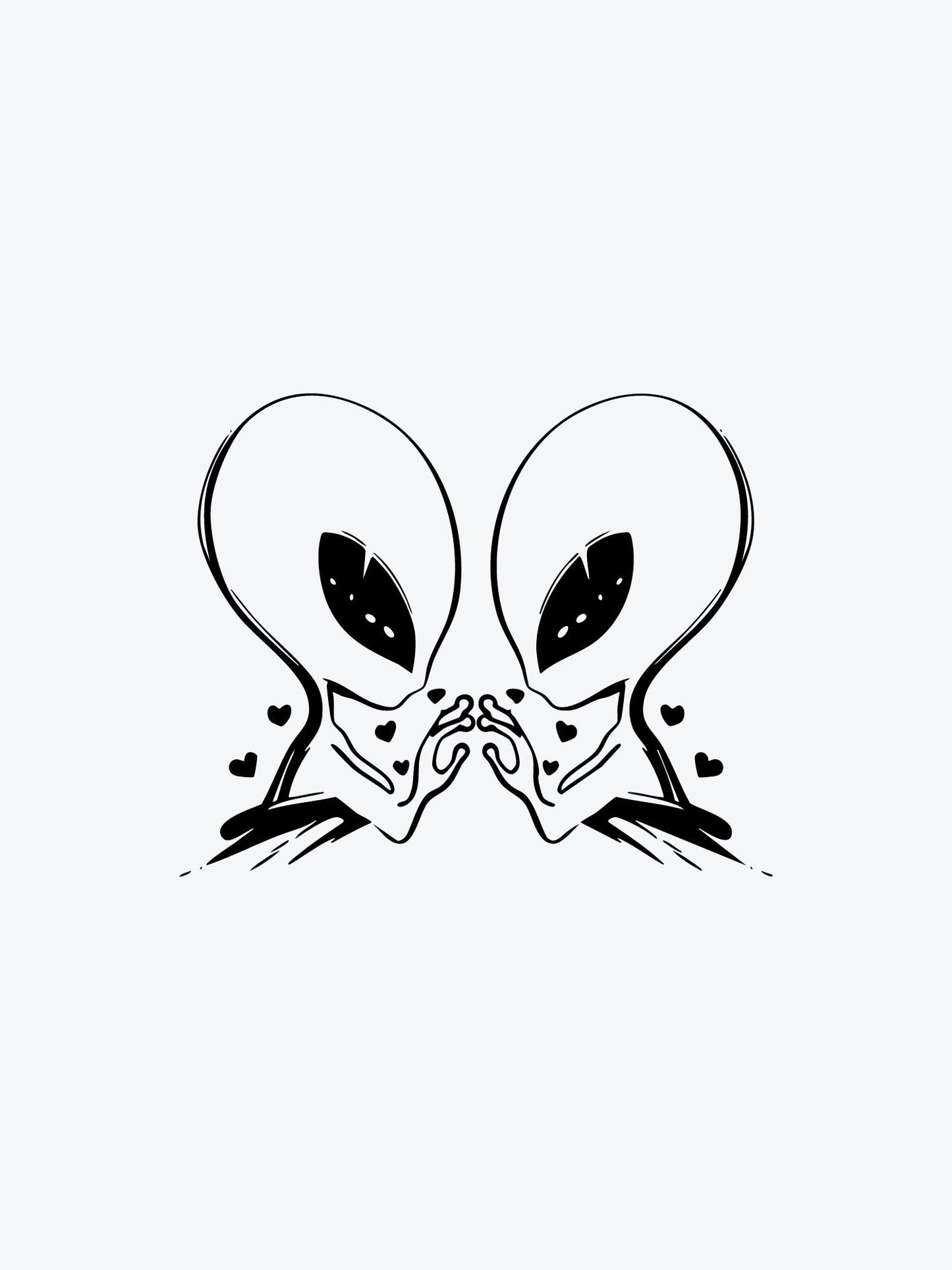 Alien Couple by Mr B temporary tattoo