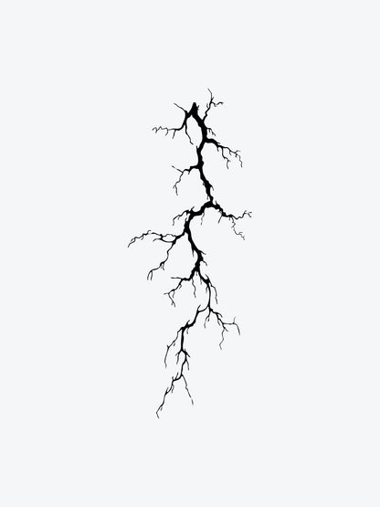 Thunder temporary tattoo
