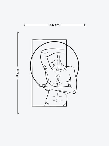 Geometric Body temporary tattoo