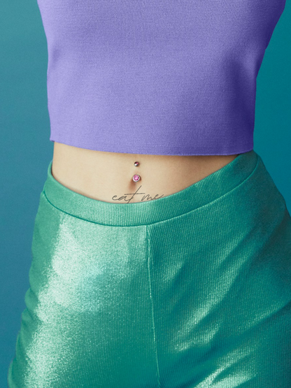 Eat Me temporary tattoo