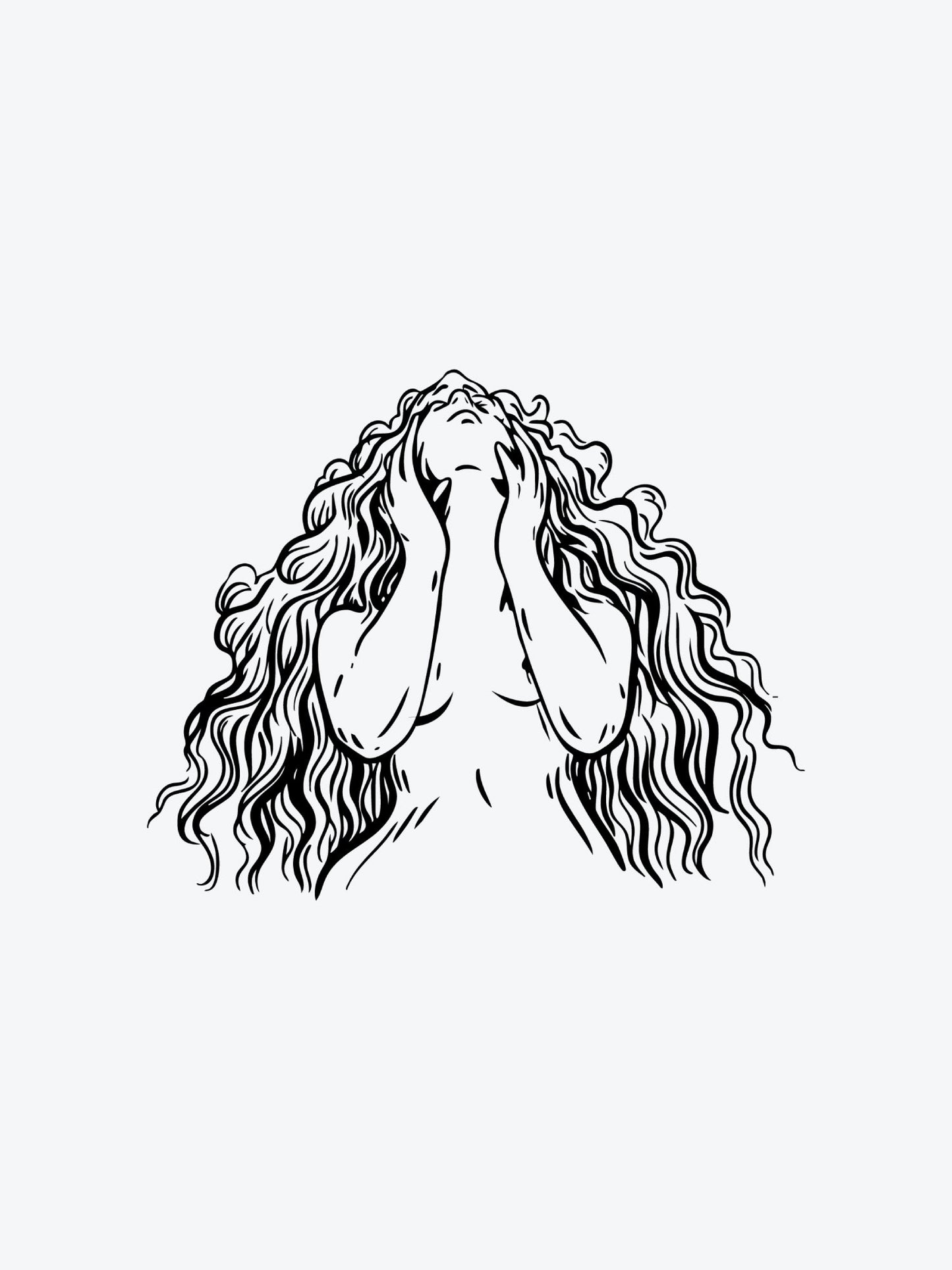 Sketch Shakira temporary tattoo