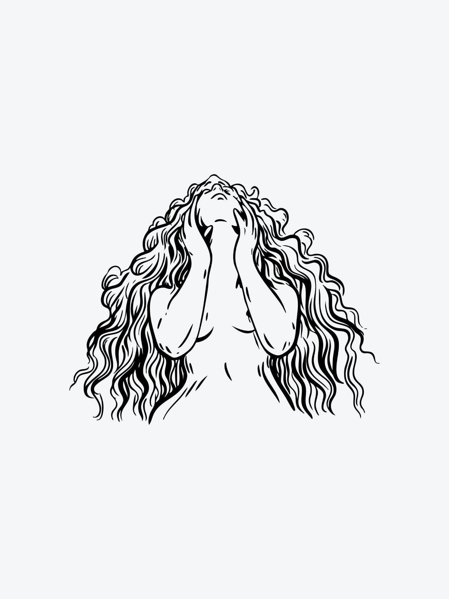 Sketch Shakira temporary tattoo