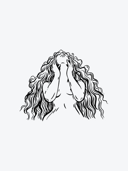 Sketch Shakira temporary tattoo
