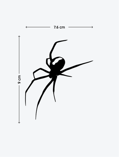 Spider Sideback temporary tattoo
