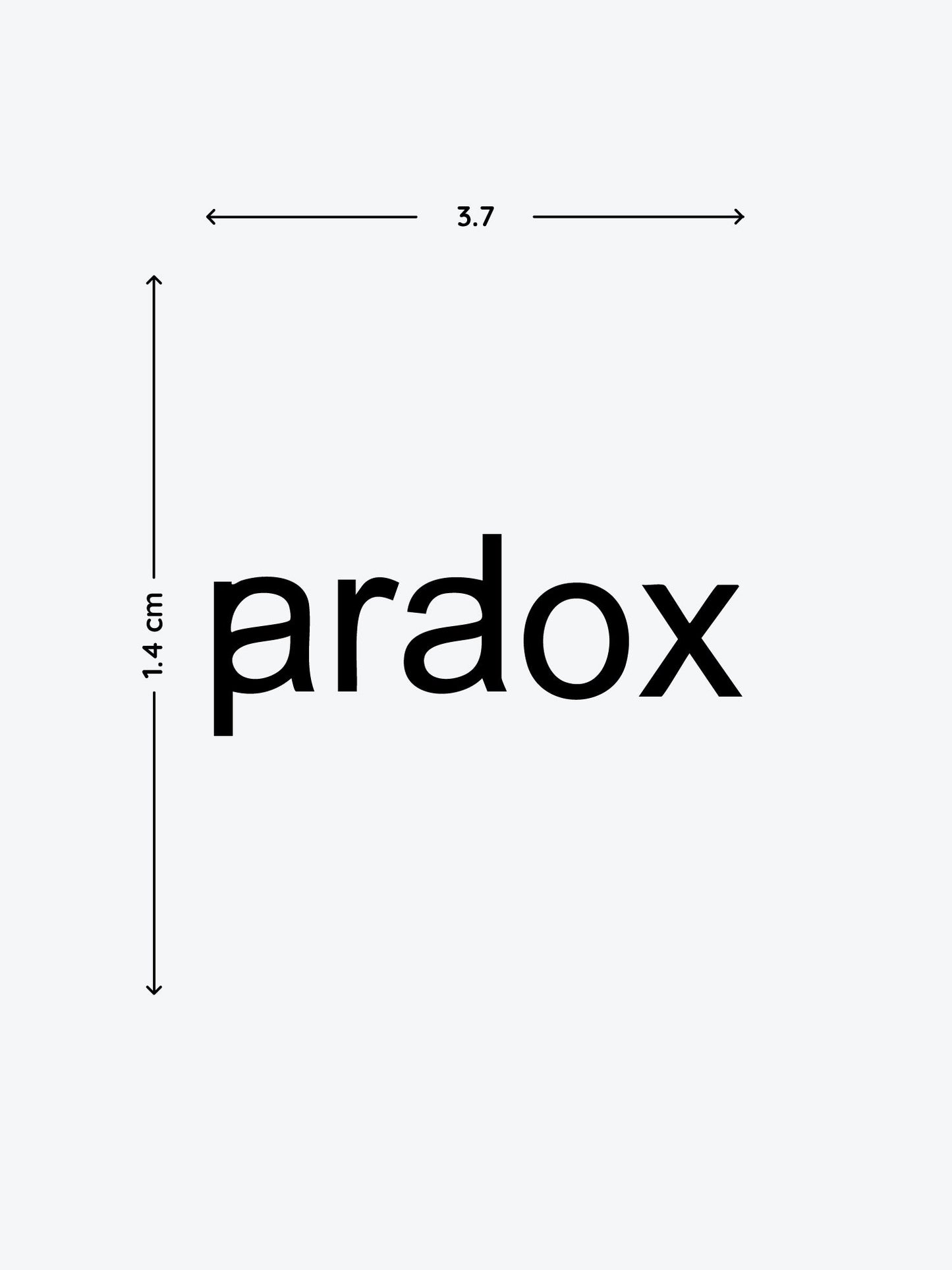 Paradox temporary tattoo