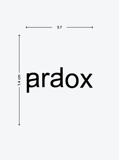 Paradox temporary tattoo