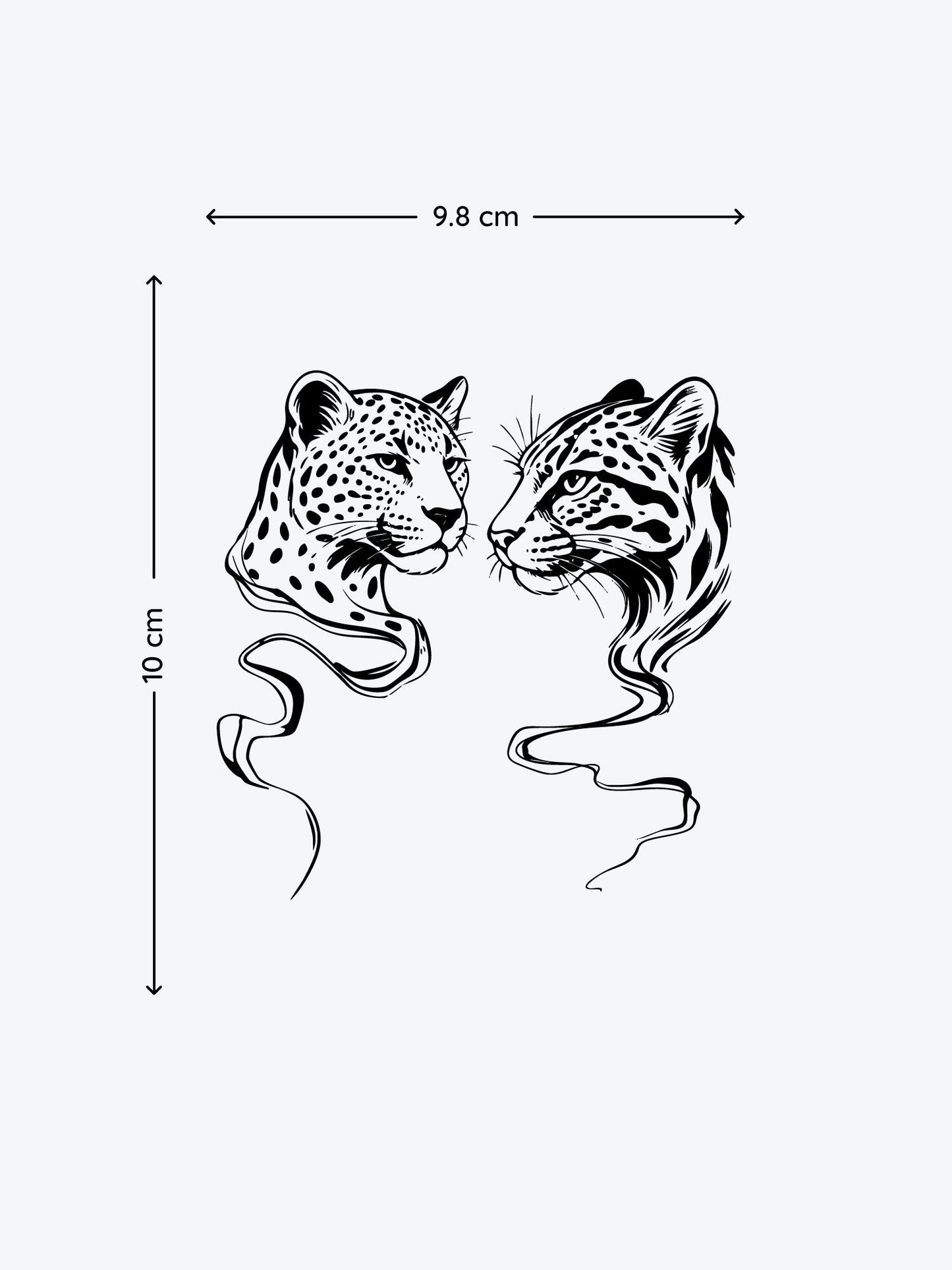 Ocelot & Leopard temporary tattoo