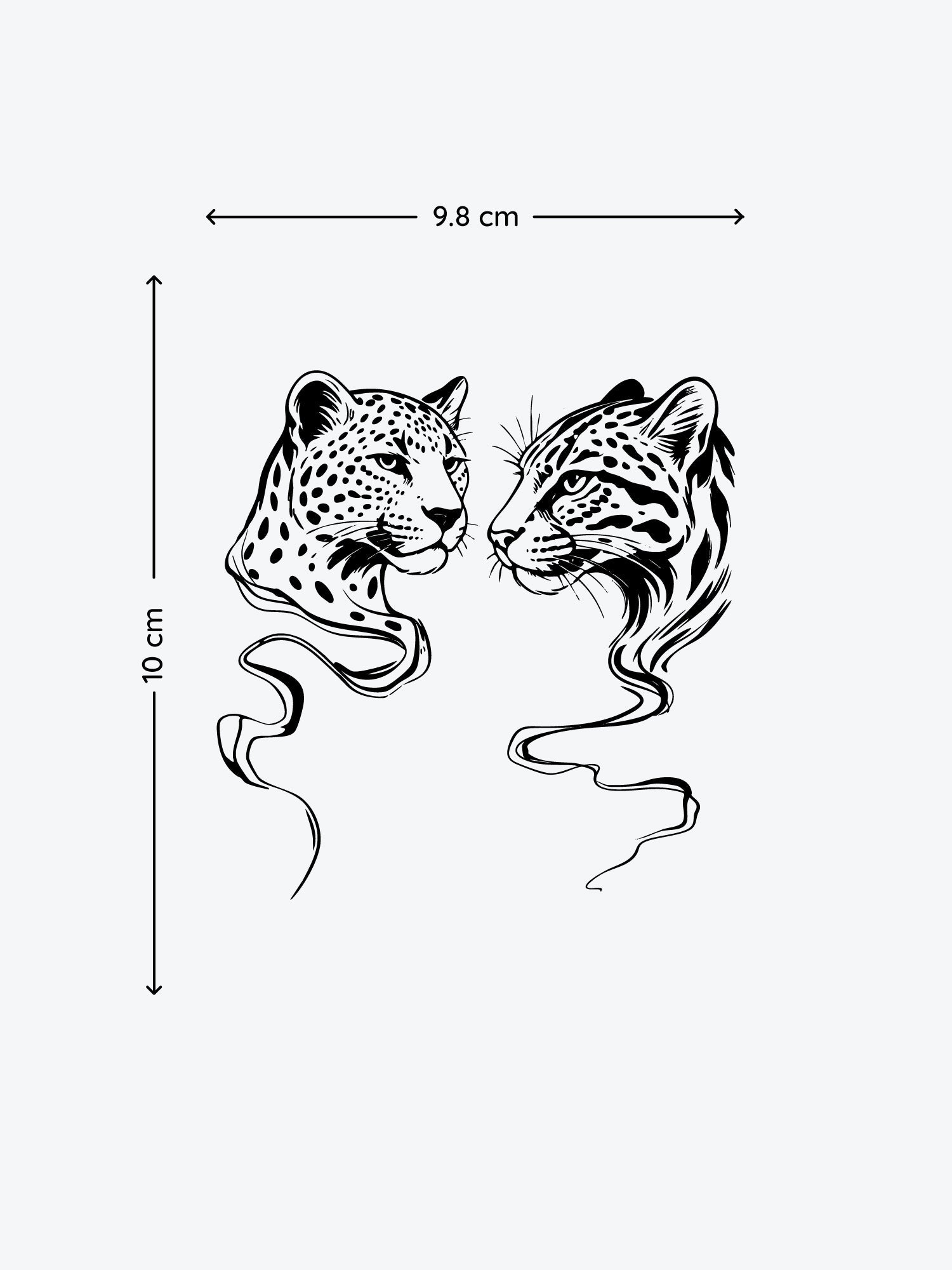 Ocelot & Leopard temporary tattoo