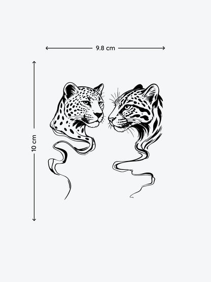 Ocelot & Leopard temporary tattoo