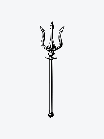 Trident temporary tattoo