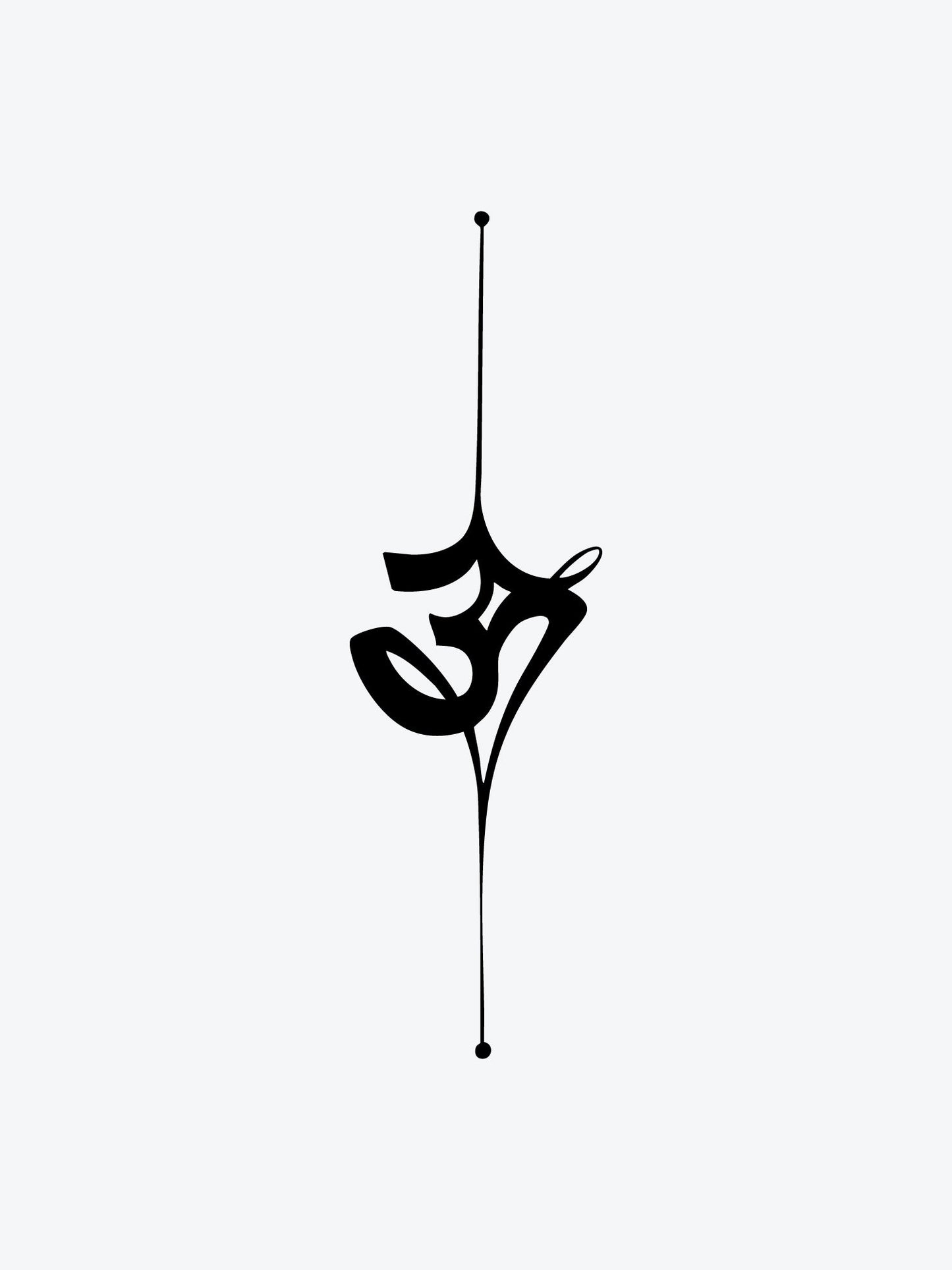 Inner OM temporary tattoo