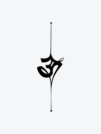 Inner OM temporary tattoo