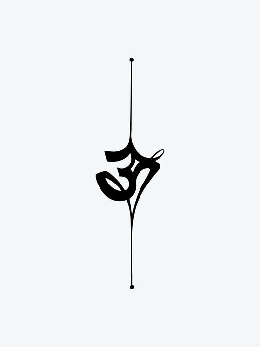 Inner OM temporary tattoo