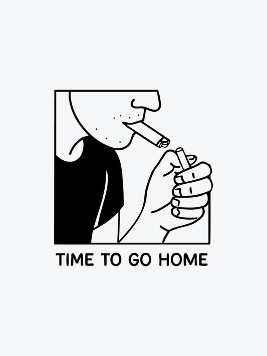 Time to Go Home temporary tattoo