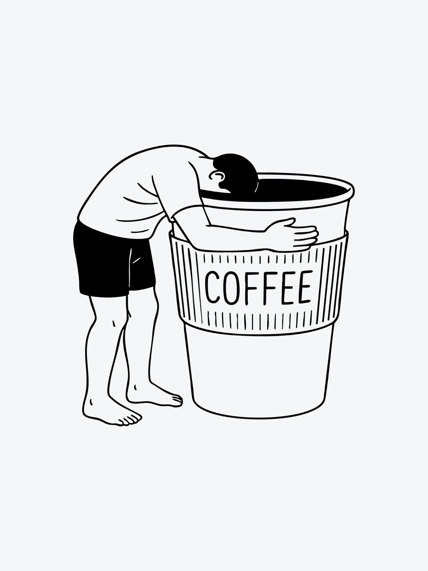 Coffee Break temporary tattoo