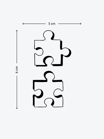 Puzzle Couple temporary tattoo