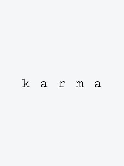 Karma Letters temporary tattoo