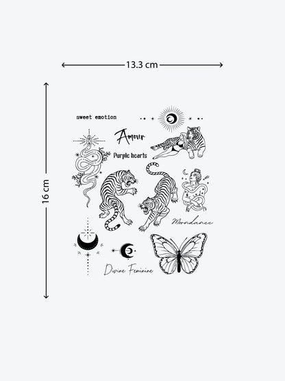 Feminin Bundle (14 Tattoos) temporary tattoo