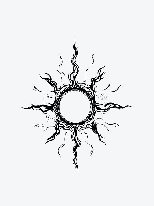 Super Sun temporary tattoo