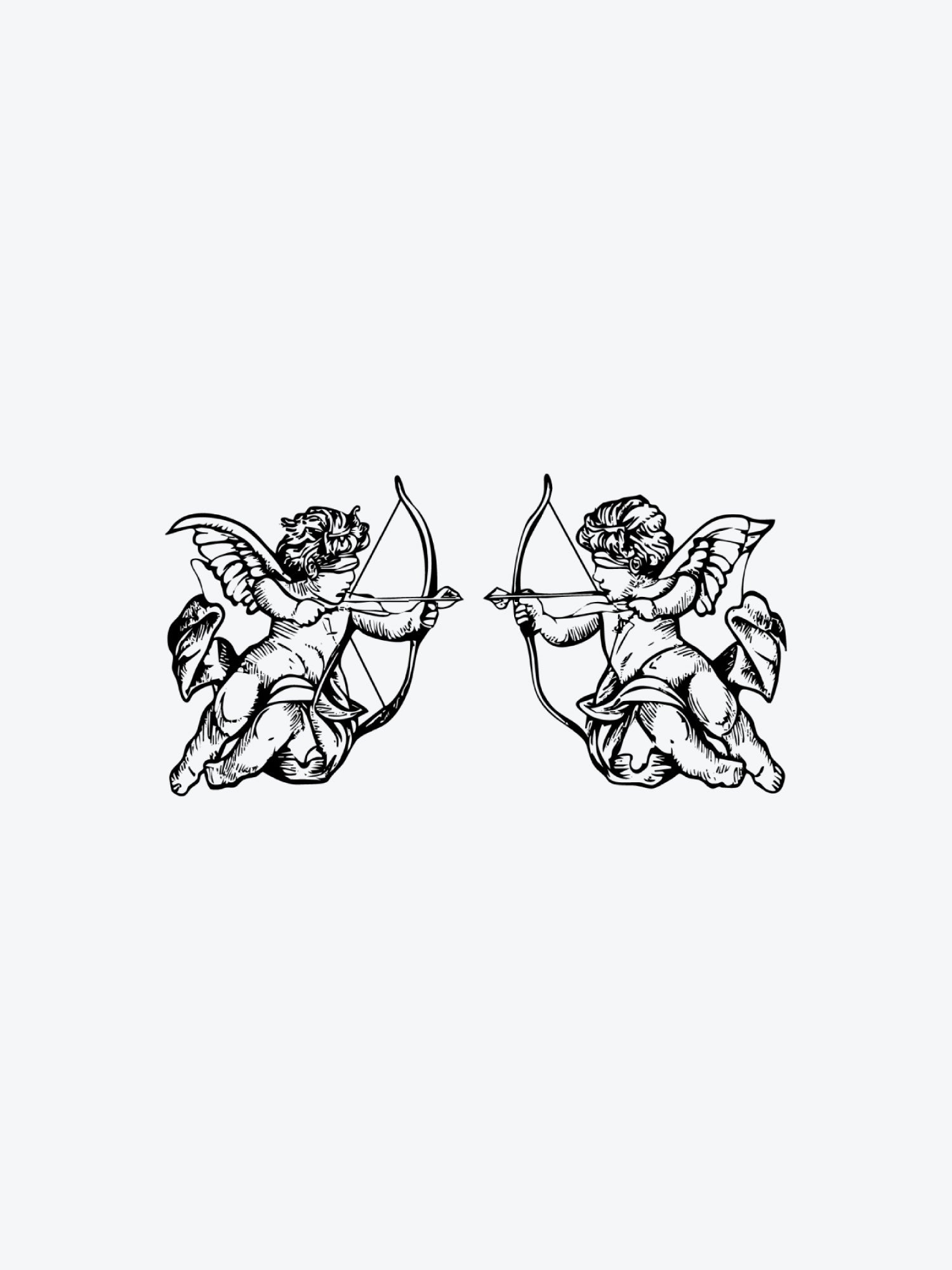 Amor Cupids temporary tattoo