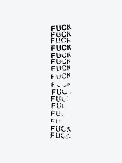 Fuck Stamp temporary tattoo