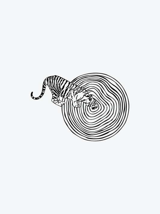 Tiger Circles temporary tattoo