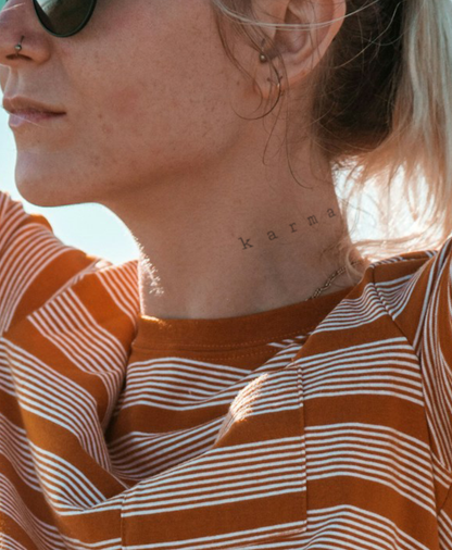 Karma Letters temporary tattoo