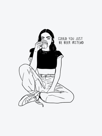 Wish you were Beer temporary tattoo