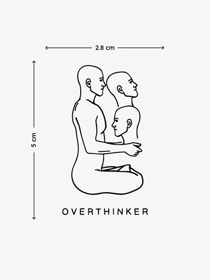 Overthinker temporary tattoo