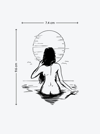 Into the Sun temporary tattoo