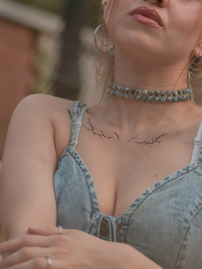 Forest Crown temporary tattoo