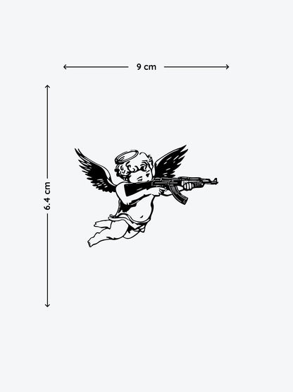 Angel Gangster temporary tattoo
