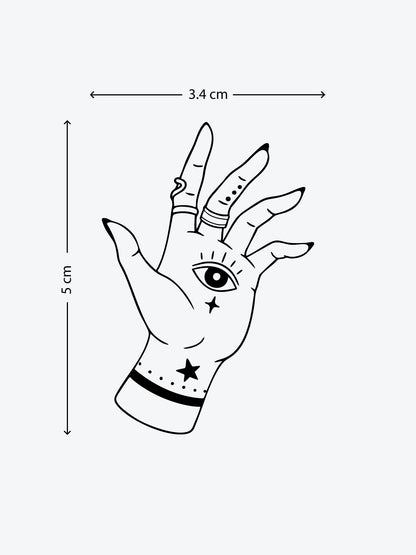 Magic Hand temporary tattoo