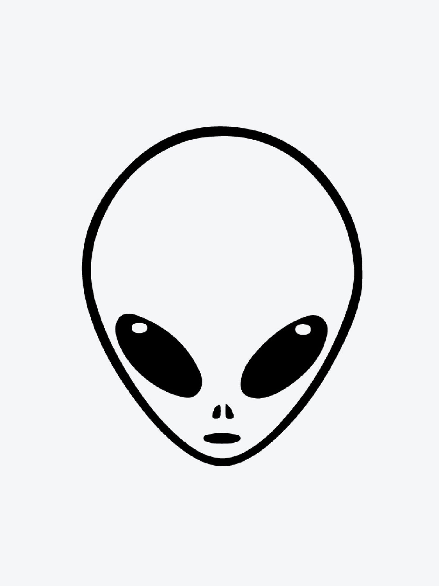 Alien Head temporary tattoo
