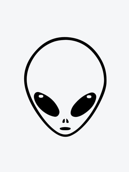Alien Head temporary tattoo