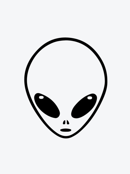Alien Head temporary tattoo