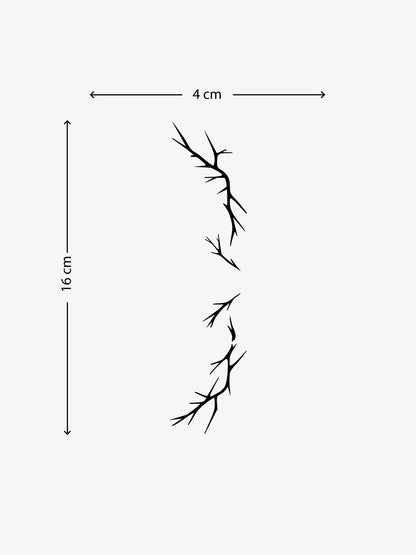 Forest Crown temporary tattoo