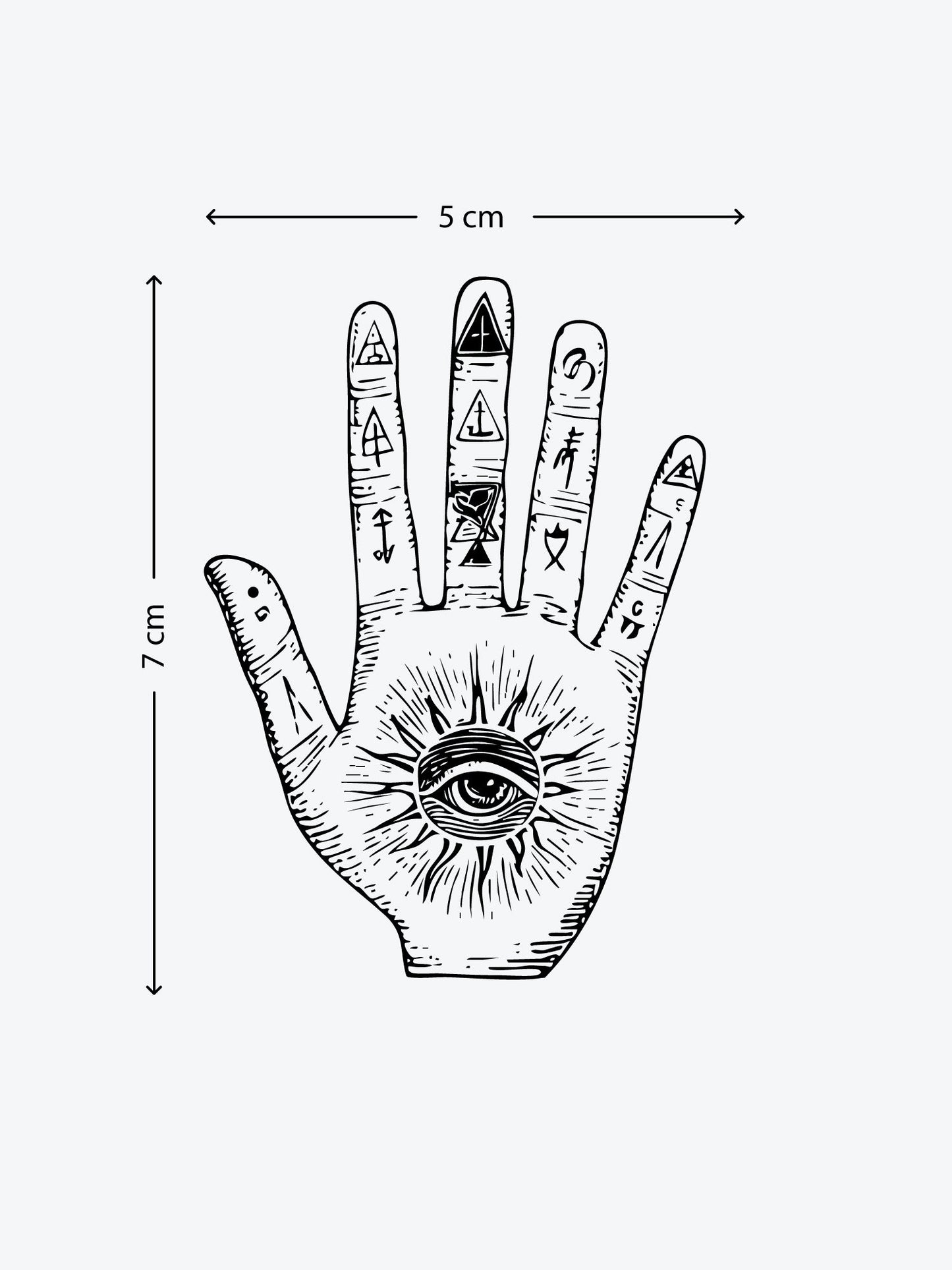 Alchemist Hand temporary tattoo