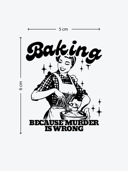 Bcs Murder Is Wrong temporary tattoo