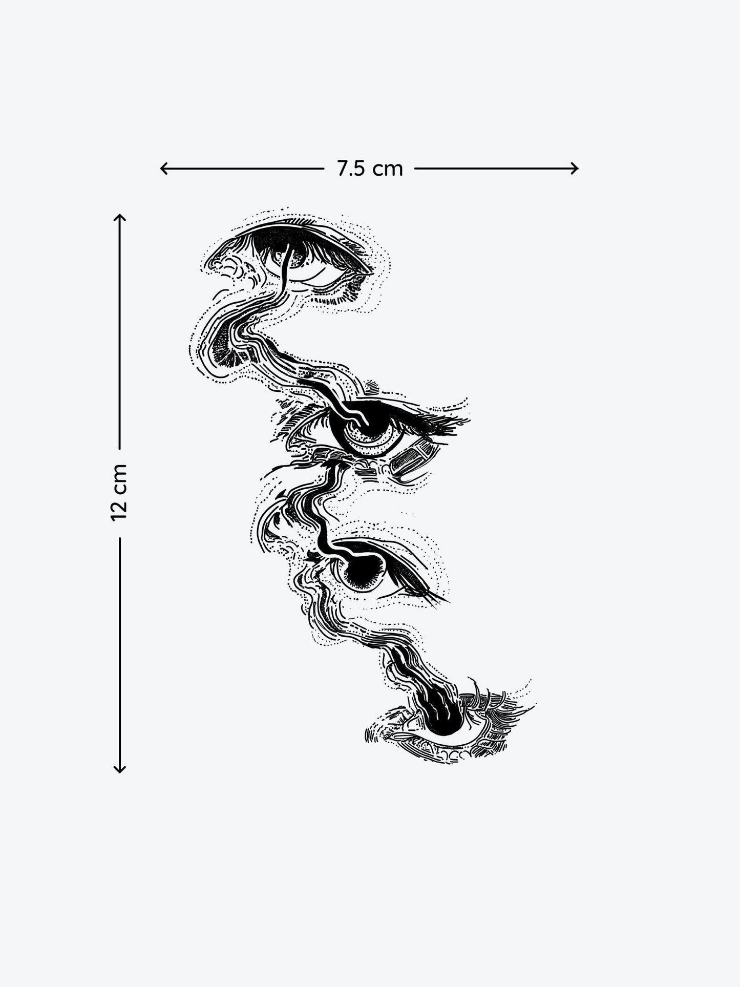 Eye Conscioussnes temporary tattoo