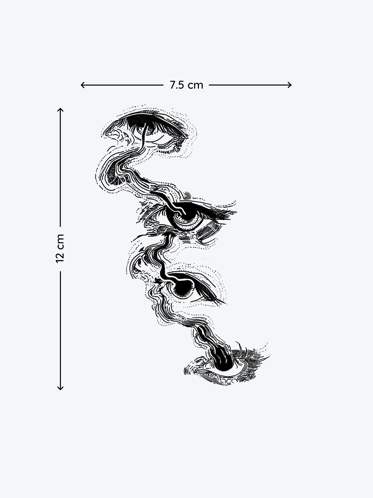 Eye Conscioussnes temporary tattoo