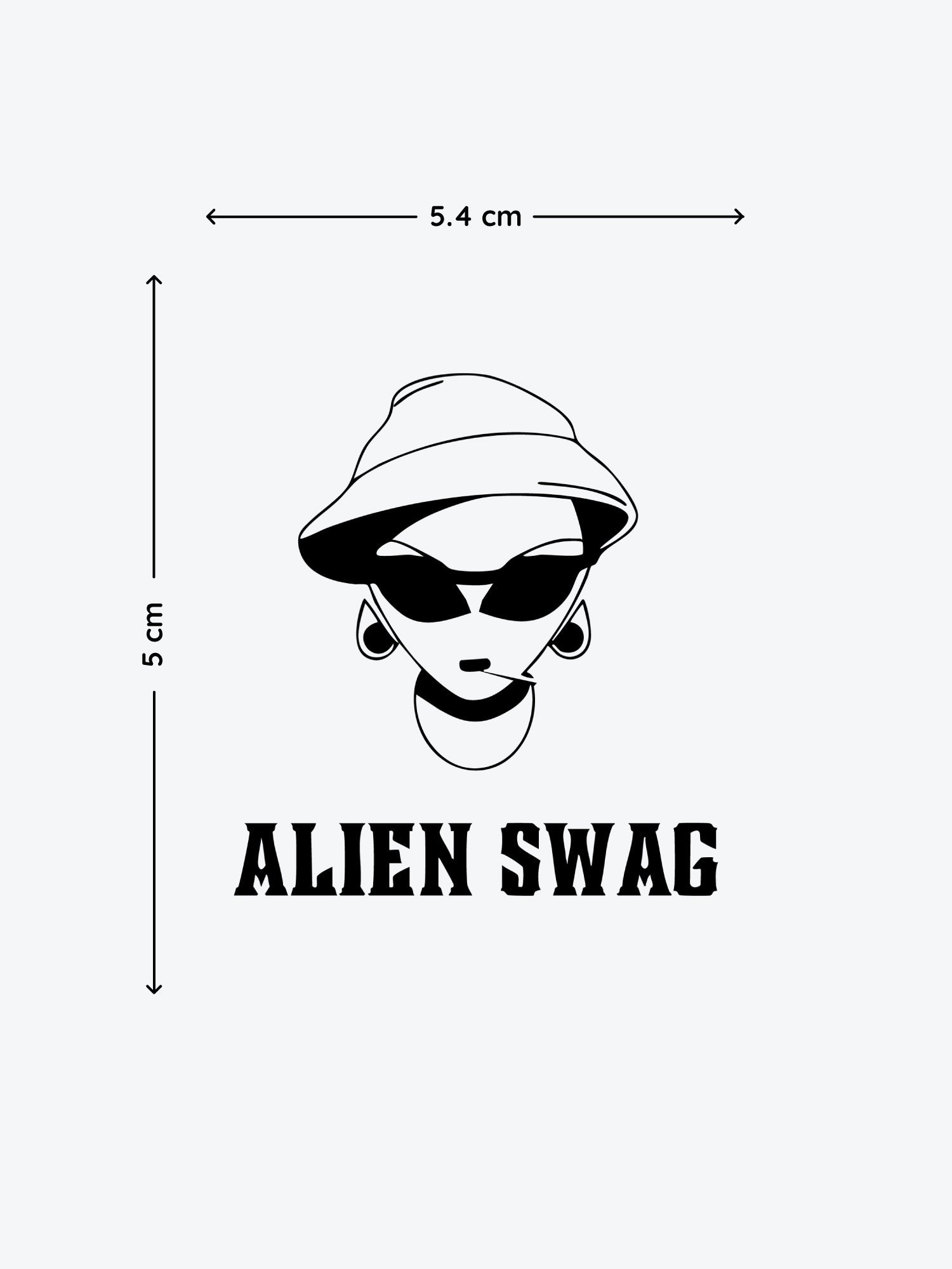 Alien Swag by Mr B temporary tattoo