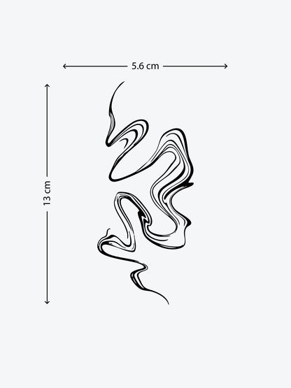Lines temporary tattoo